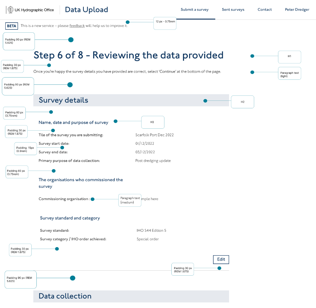 Spacing in ADMIRALTY